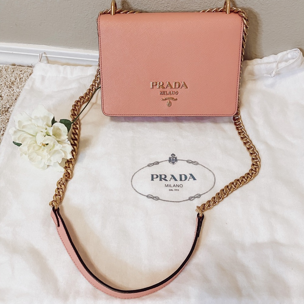 Prada Saffiano soft calf crossbody 💗 SALE